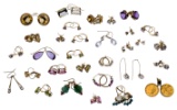 14k Gold and Gemstone Earring Assortment