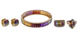14k Gold and Rainbow Gemstone Jewelry Assortment