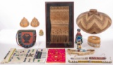 Ethnographic Beadwork and Basket Assortment