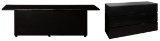 Acerbis 'Sheraton' Black Lacquer Sideboard