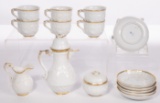 Meissen 'Swan' Gilt Porcelain Tea Service