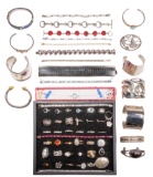 Sterling Silver Ring and Bracelet Assortment