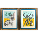 Salvador Dali (Spanish, 1904-1989) 'Angel of Peace' and 'Peace at Last' Lithographs