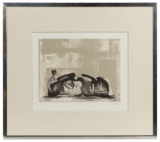 Henry Moore (British, 1898-1986) 'Reclining Figure' Lithograph