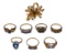 14k Yellow Gold and Gemstone Jewelry Assortment