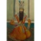 Iranian (20th century) 'Portrait of Fath-Ali Shah Qajar' Oil on Canvas