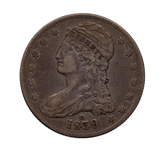 1839-O Capped Bust Half Dollar 50c XF