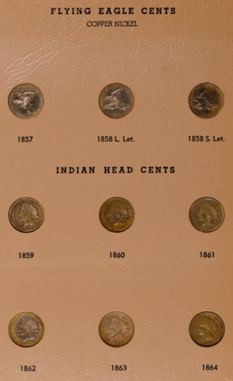 Indian Head Cents Complete Set