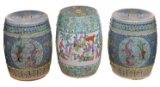 Chinese Qing Dynasty Porcelain Garden Stools