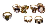 14k Yellow Gold and Gemstone Ring Assortment
