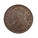 1824/1 Capped Bust Half Dollar 50c AU-55