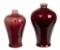 Chinese Flambe Meiping Vases