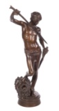 After Antonin Mercie (French, 1845-1916) 'David Vainqueur' Bronze Sculpture