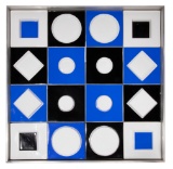 Victor Vasarely (French / Hungarian, 1906-1997) for Rosenthal Tile Plaque