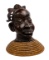 African Bamum Culture Camaroon Bronze Head Piece