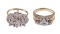 14k Gold and Diamond Rings