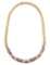 18k Yellow Gold, Ruby and Diamond Necklace