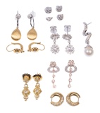 18k Gold and Gemstone Earring Assortment