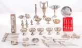 Sterling Silver and European Silver (800) Tableware Assortment