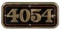GWR Brass Cabside Numberplate 4054 ex PRINCESS CHARLOTTE 4-6-0