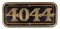 GWR Brass Cabside Numberplate 4044 ex PRINCE GEORGE 4-6-0