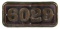 GWR Brass Cabside Numberplate 6029 ex KING EDWARD VIII 4-6-0