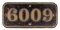 GWR Brass Cabside Numberplate 6009 ex KING CHARLES II 4-6-0