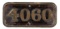 GWR Brass Cabside Numberplate 4060 ex PRINCESS EUGENIE 4-6-0