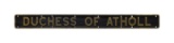 Nameplate DUCHESS OF ATHOLL 4-6-2 LMS Coronation Class