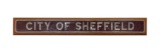 Nameplate CITY OF SHEFFIELD 4-6-2 LMS CORO Class