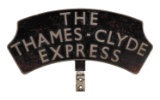 The Thames-Clyde Express Locomotive Headboard