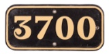 GWR Cast Iron Cabside Numberplate 3700 ex 5700 Class 0-6-0PT