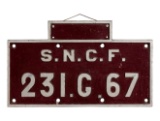 SNCF Cast Metal Tenderplate 231.G.67