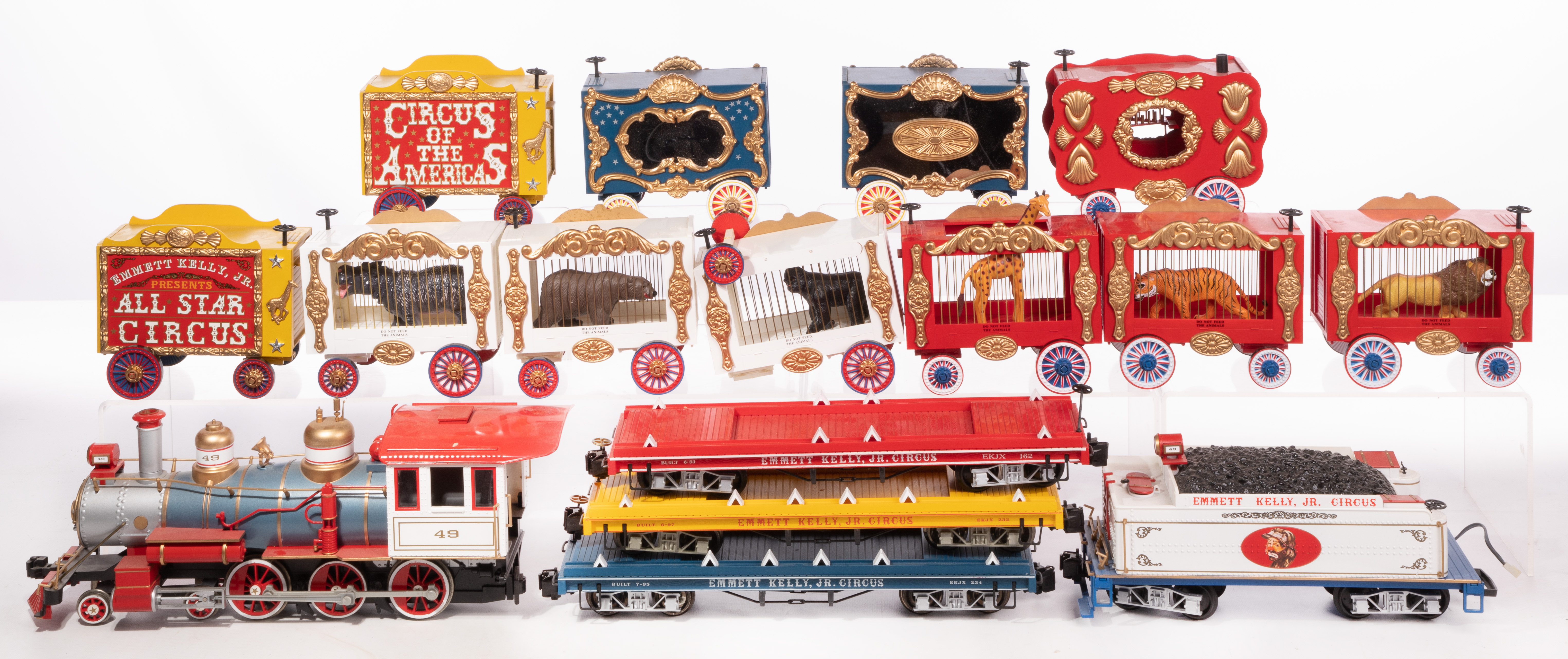 Emmett kelly jr circus train best sale set