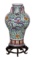Chinese Ming Style Wucai Porcelain Floor Vase