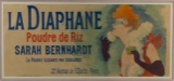 After Jules Cheret (French, 1836-1932) La Diaphane Poudre de Riz Sarah Bernhardt Poster Lithograph