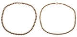 14k Yellow Gold Bead Necklaces