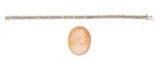 14k Bi-Color Gold and Tourmaline Bracelet