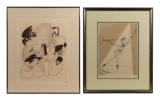 Al Hirschfeld (American, 1903-2003) 'Hollywood' and 'Fred Astaire' Etchings