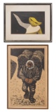 Kaoru Kawano and Yoshito Murakame Woodblock Prints
