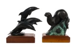Lyle E. Johnson Studios Bronze Animal Sculptures