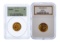 US $5 Liberty and $5 Indian Head Gold Coins