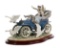 Lladro #1375 'Car in Trouble' Porcelain Figurine