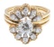 18k Yellow Gold and Diamond Solitaire Ring with Enhancer