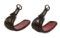 Japanese Lacquered and Mixed Metal Abumi Stirrups