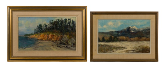 Dan Rippe (American, 20th Century) Oils on Canvas