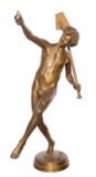 After Hippolyte Moulin (French, 1832-1884) 'Trouvaille A Pompei' Gilt Metal Sculpture