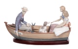 Lladro #5343 'Love Boat' Porcelain Figurine