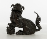Chinese Buddhist Guardian Lion Incense Burner