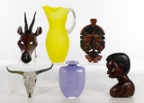 Kosta Boda Art Glass Vase and Pitcher